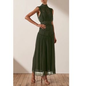 Shona Joy Clemence High Neck Midi Dress